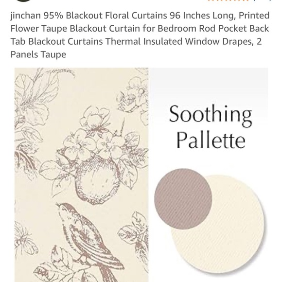 Amazon Blackout/thermal insulated drapes- set of 10 panels - Picture 4 of 6